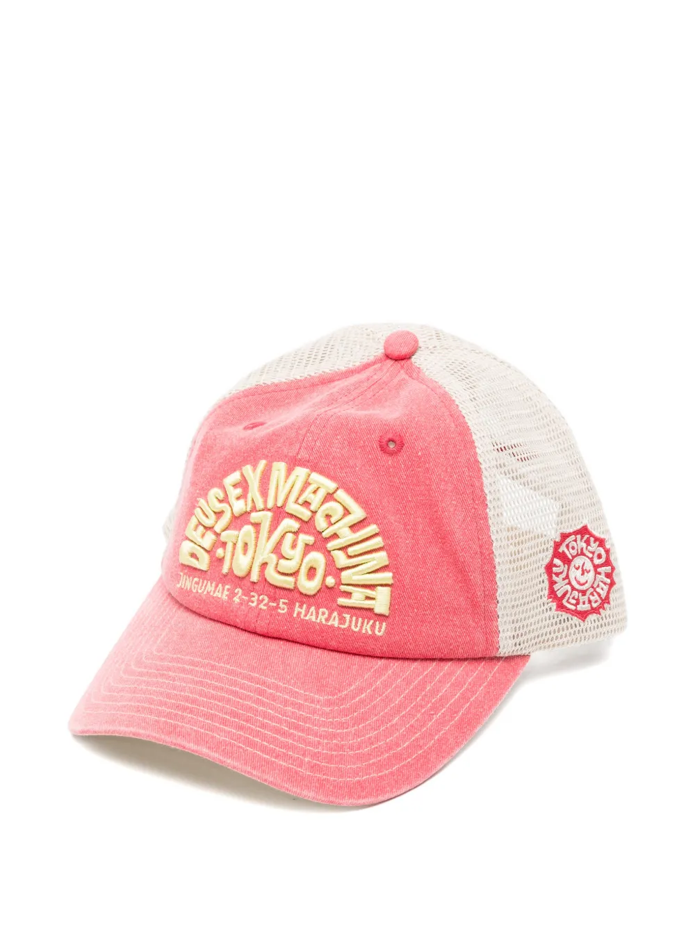 Deus Ex Machina Tokyo Address logo-embroidered trucker cap - Rosa