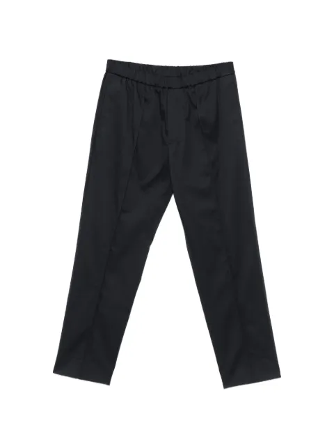 Paolo Pecora elasticated-waistband pressed-crease trousers
