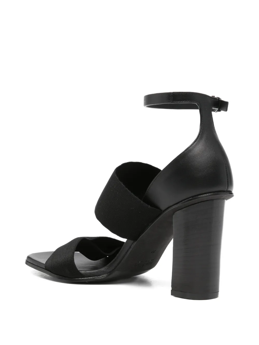 Max Mara Masode buckle-fastening block-heel sandals Zwart