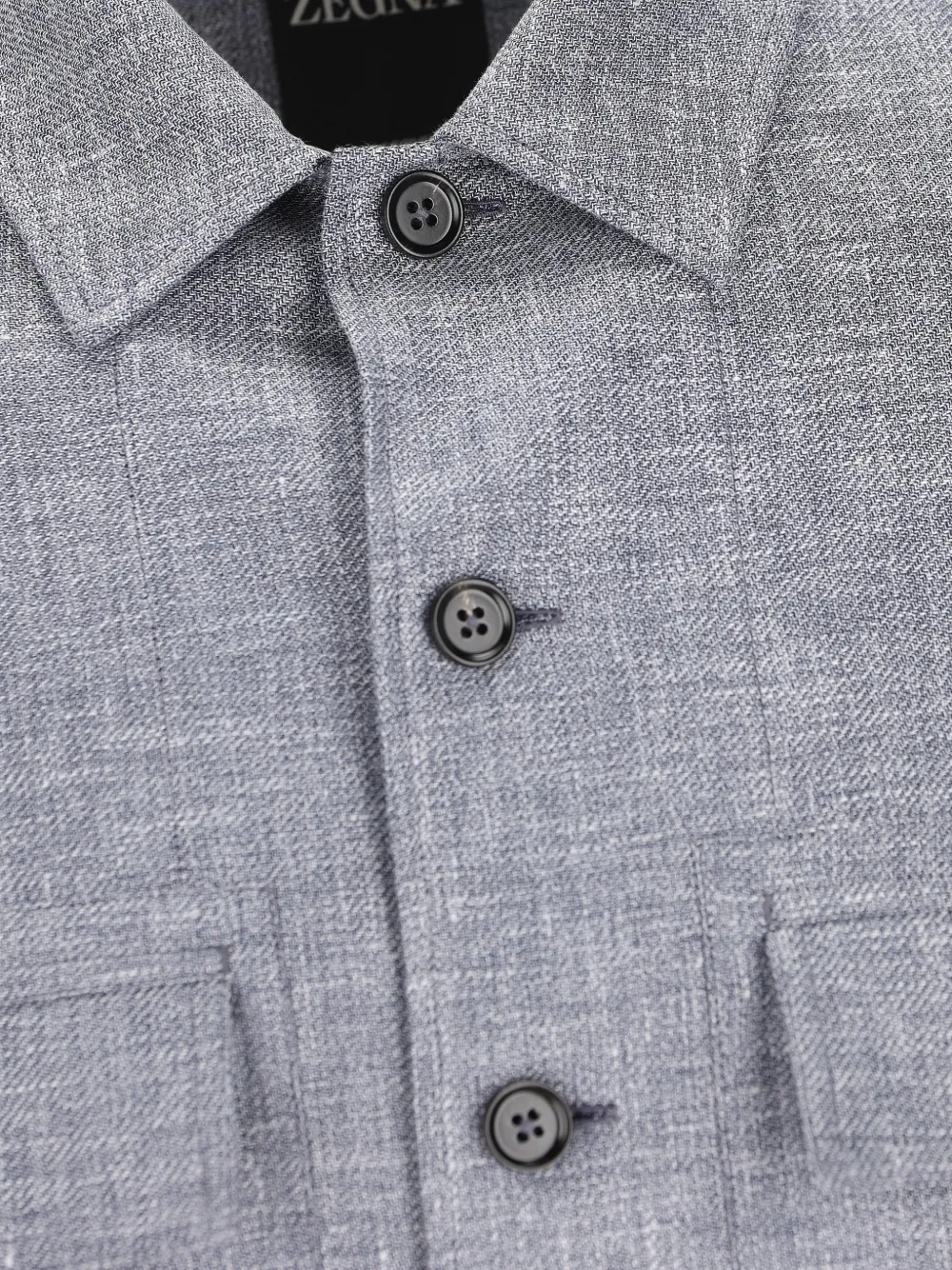 Zegna Overhemd met klepzakken Grijs