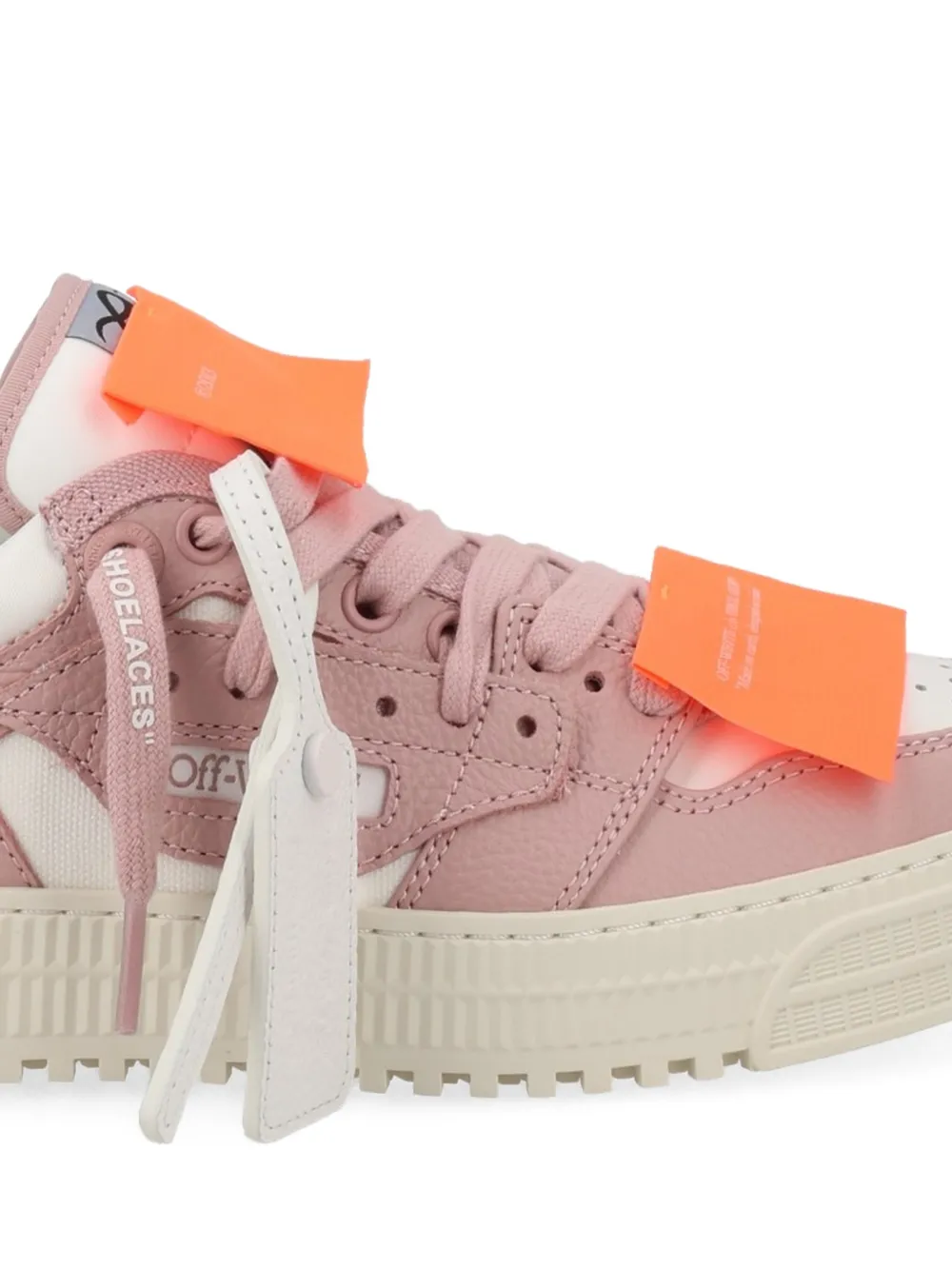 Off-White zip tie panelled sneakers Roze