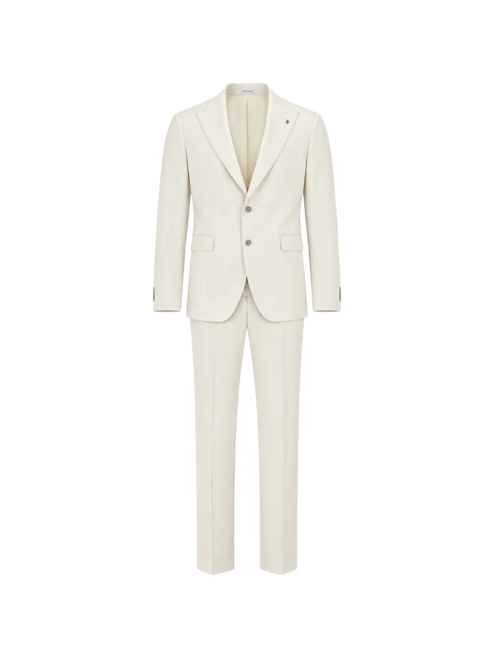 Tagliatore single-breasted linen suit - Bianco