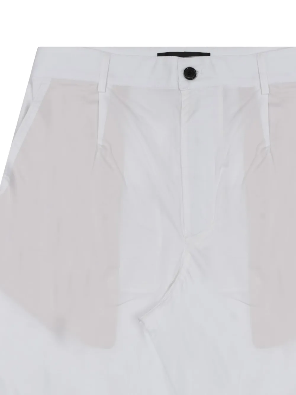 Department 5 Patrick geplooide knielange shorts Wit