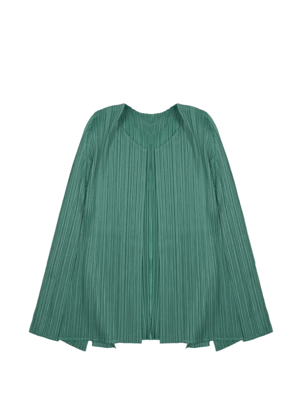 Pleats Please Issey Miyake pleated-design sweater - Verde