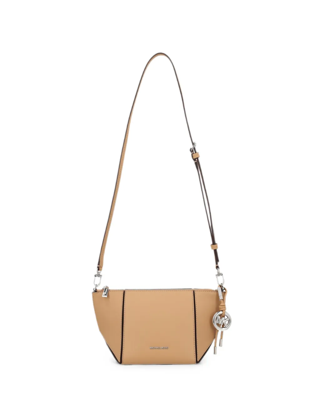 Michael Michael Kors Jordi logo-plaque leather cross body bag - Toni neutri