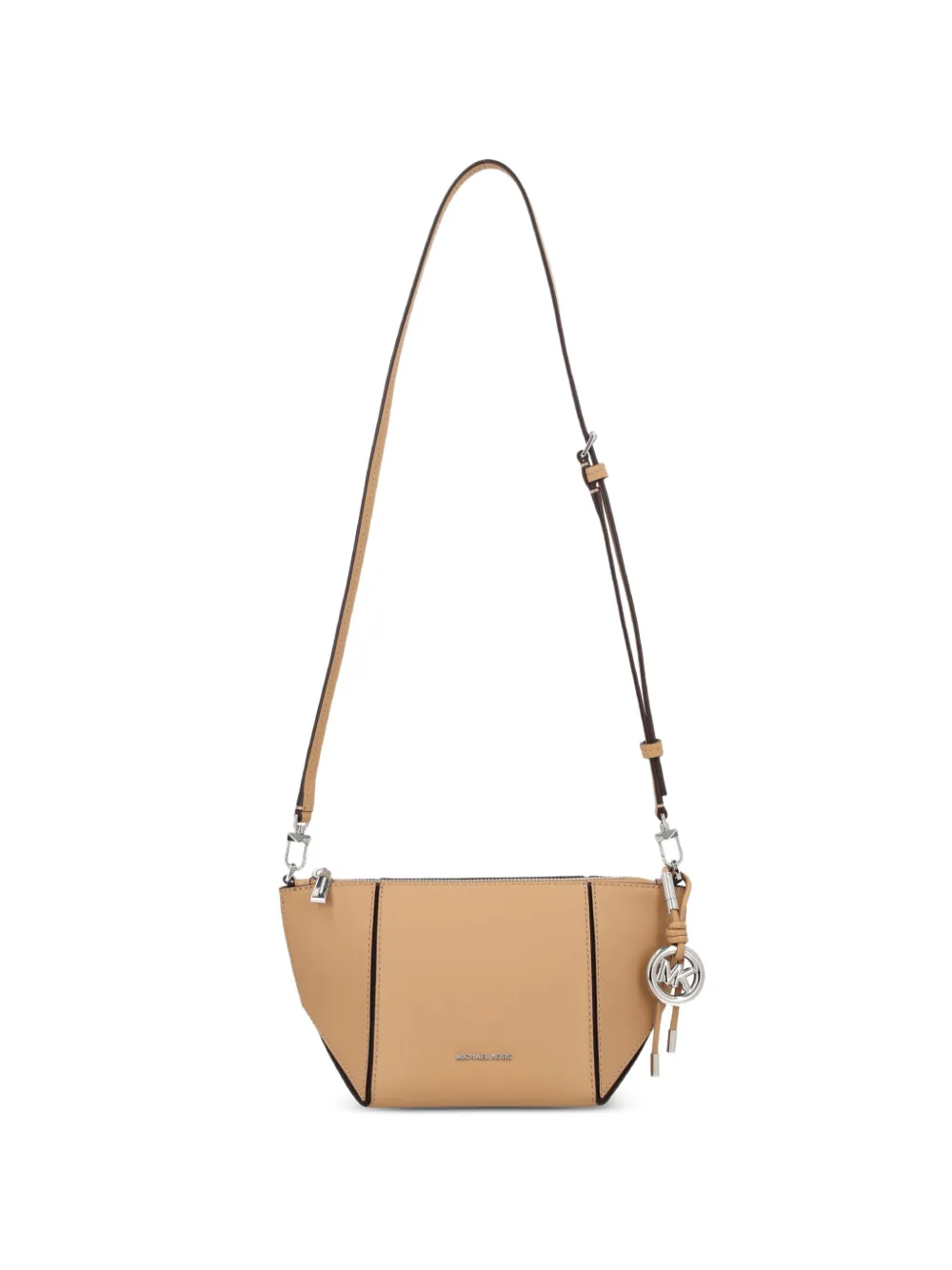 Michael Michael Kors Jordi logo-plaque leather cross body bag - Toni neutri