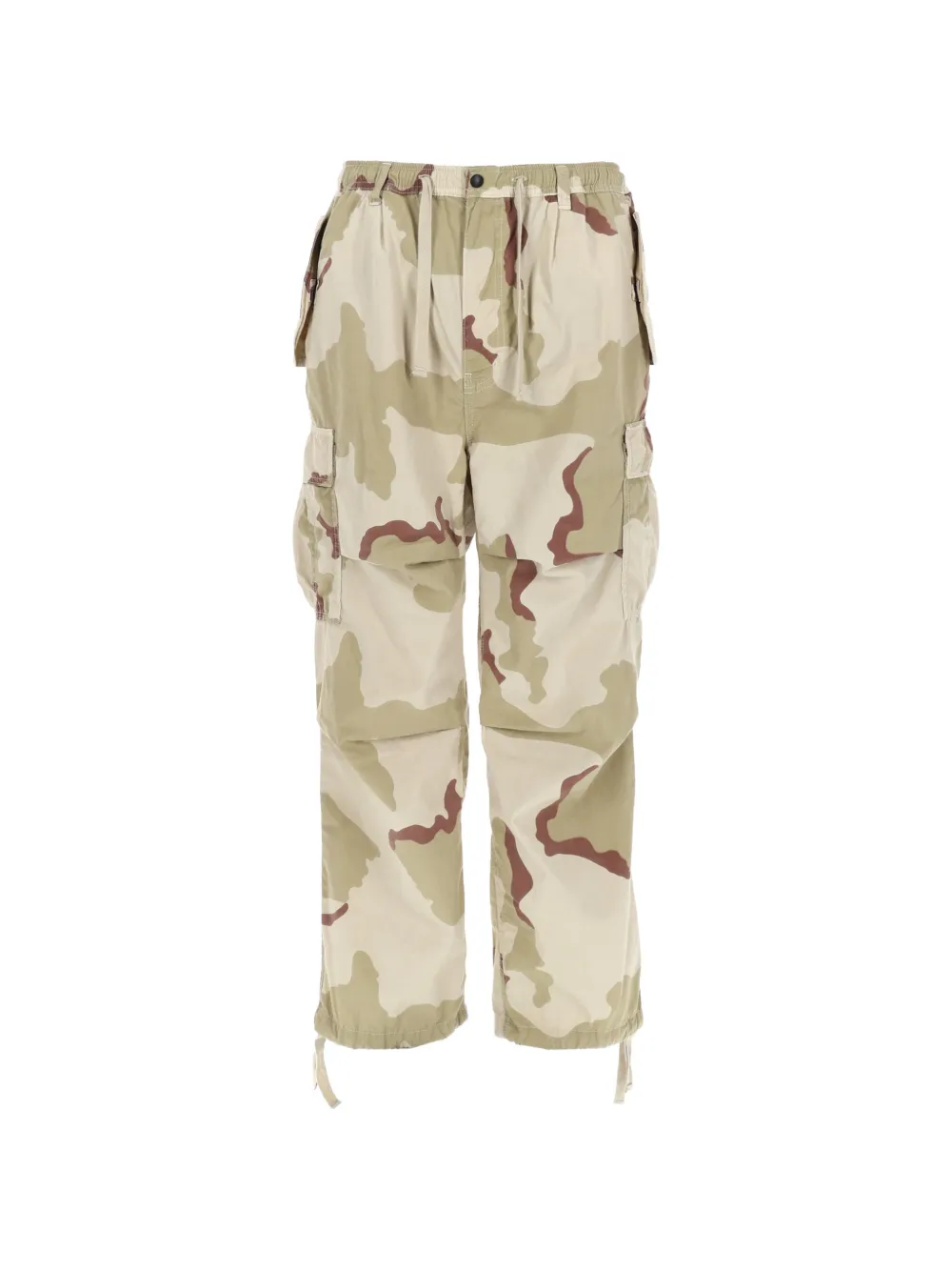 AMISH camouflage-print drawstring cargo pants - Toni neutri