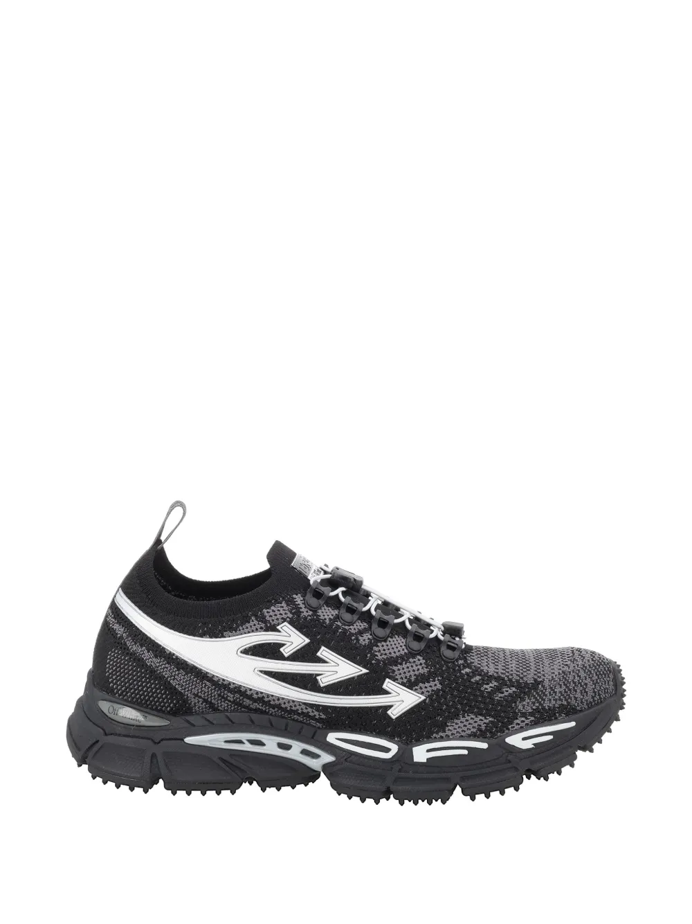 Off-White Arrows motif knit sneakers - Grau