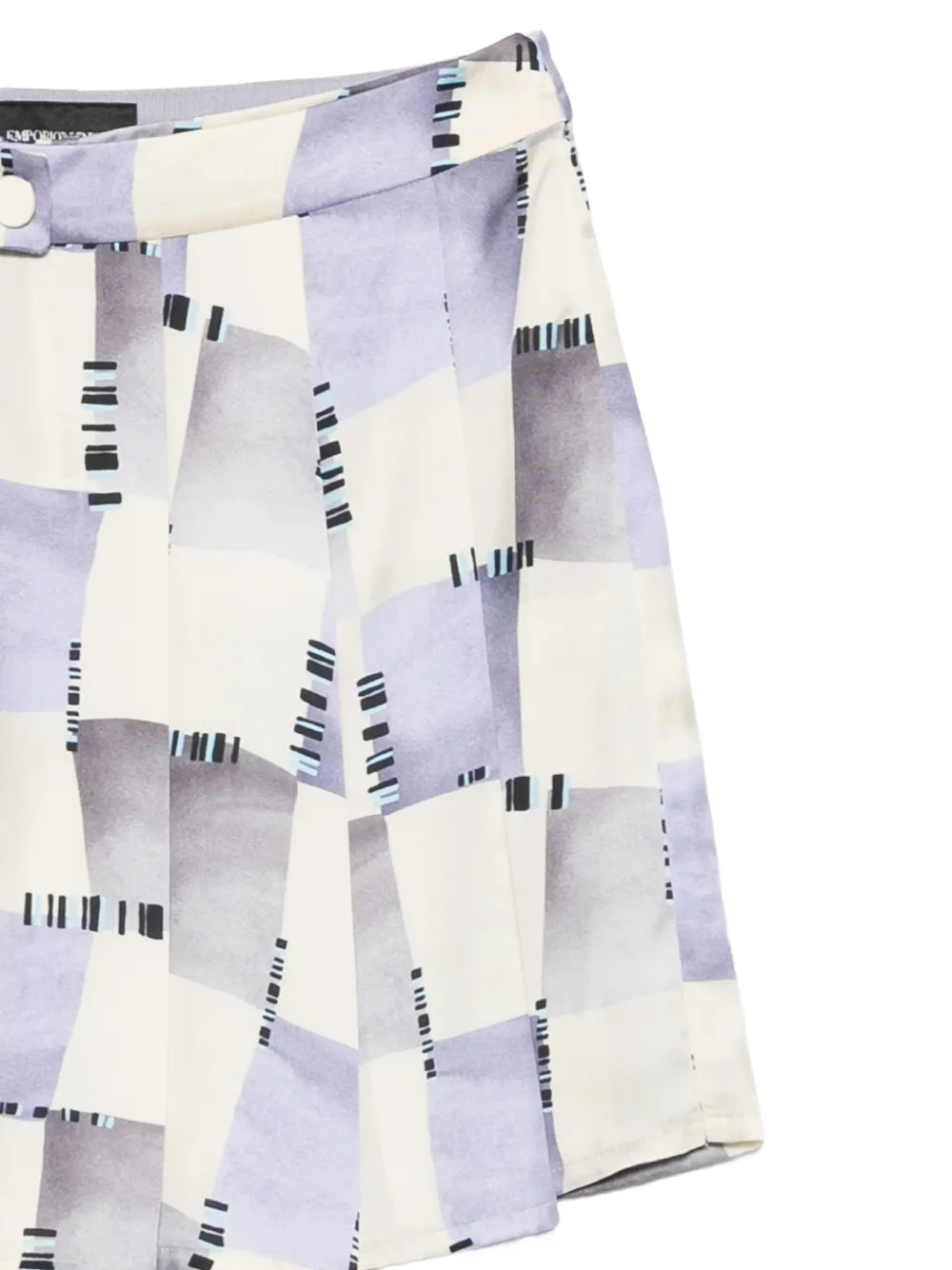 Emporio Armani Shorts met abstracte print Beige
