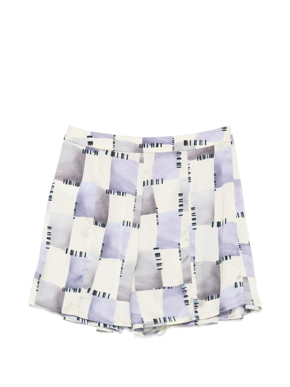 Emporio Armani Shorts met abstracte print Beige