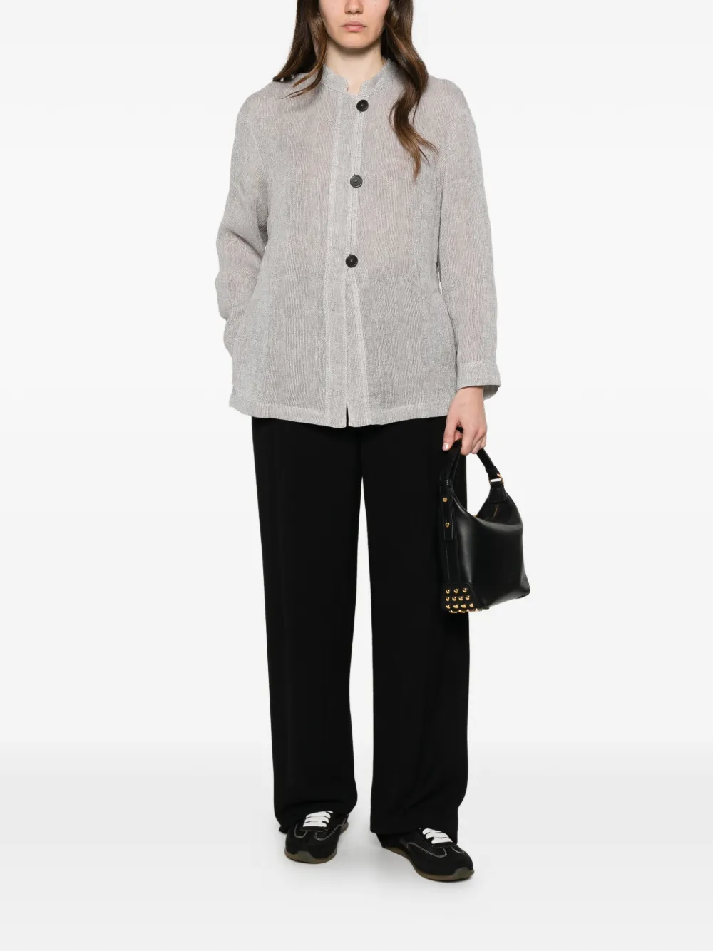 Emporio Armani Jas met knopen Grijs