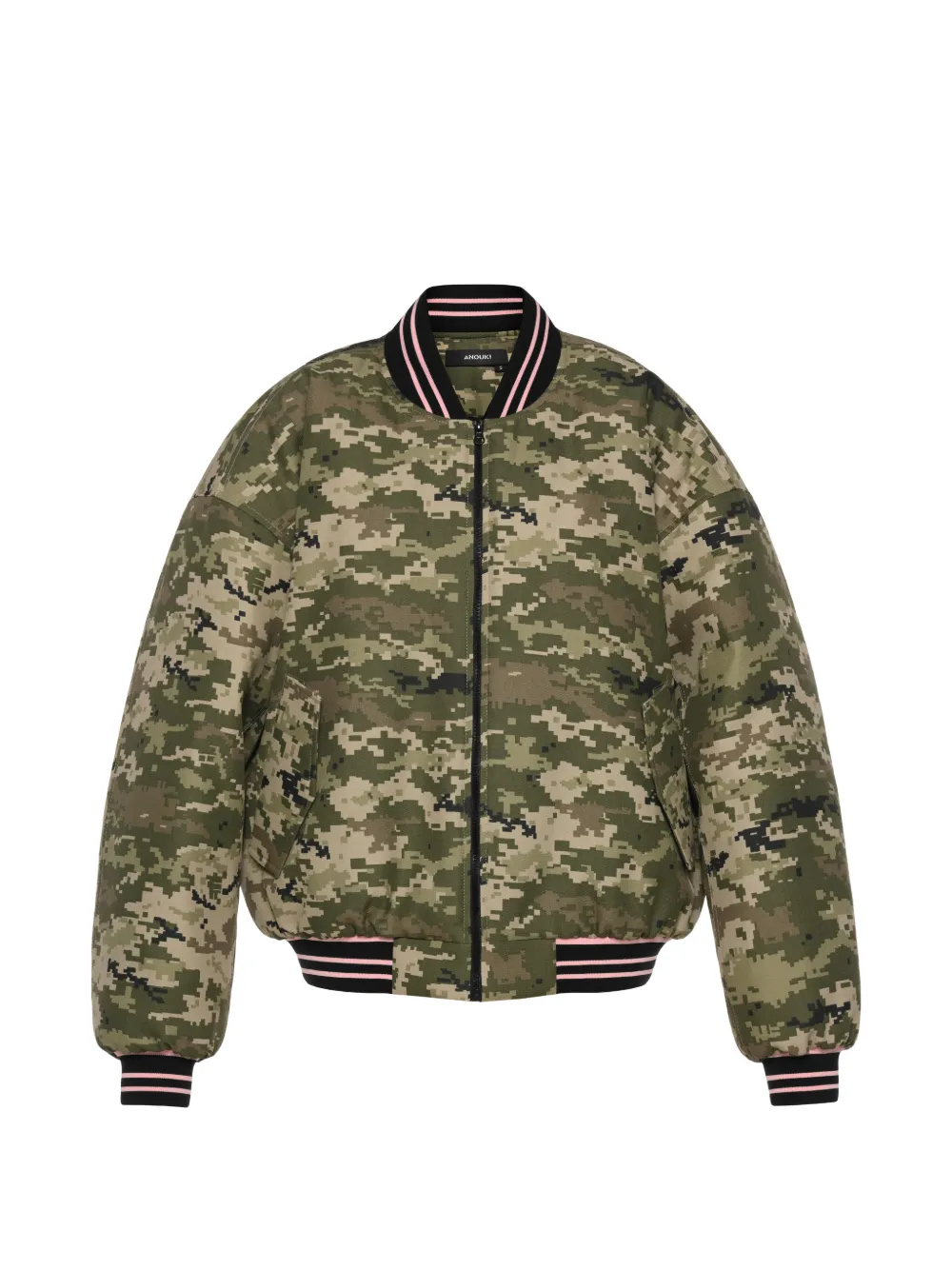 ANOUKI camouflage-print bomber jacket - Grün