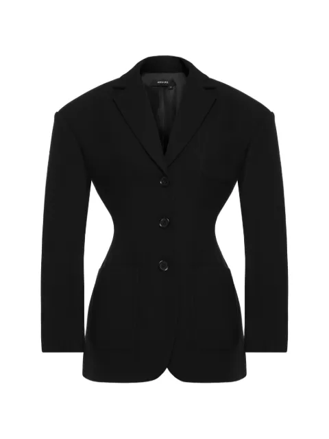 ANOUKI fitted-waist blazer