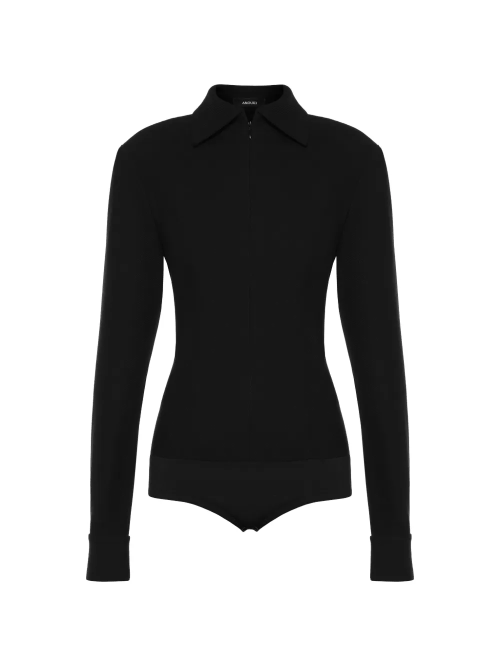 ANOUKI collared bodysuit - Nero