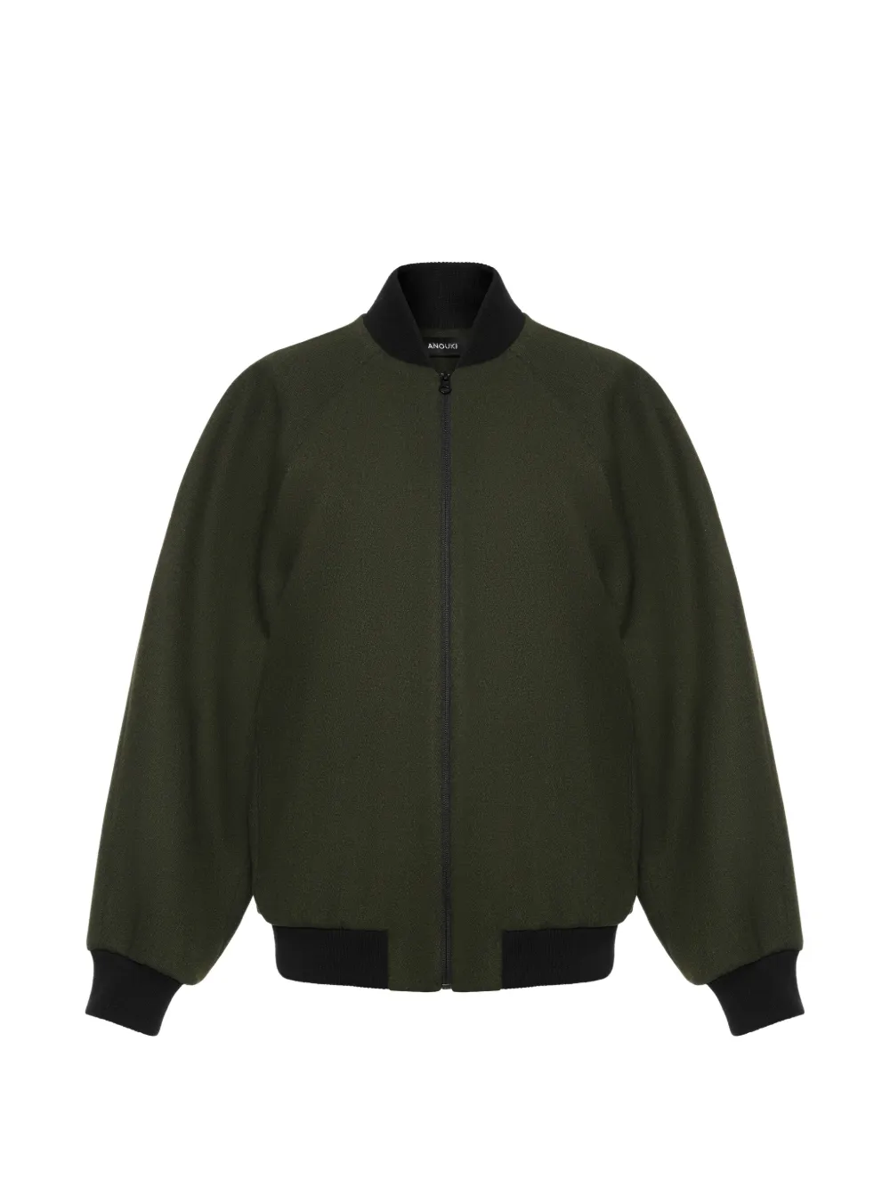 ANOUKI zip-up bomber jacket - Verde