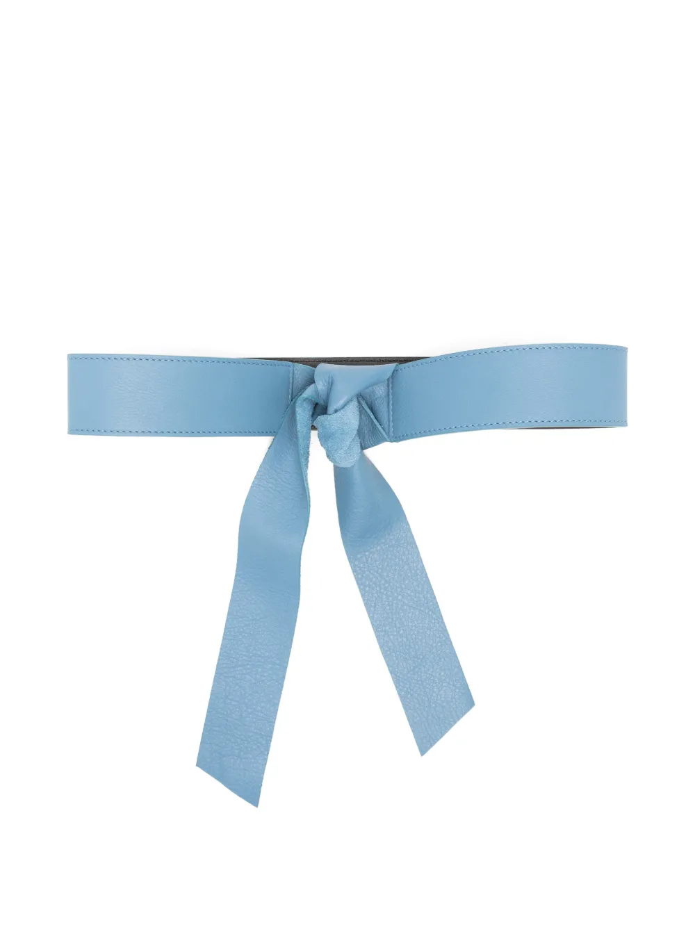 Niu self-tie leather belt - Blu