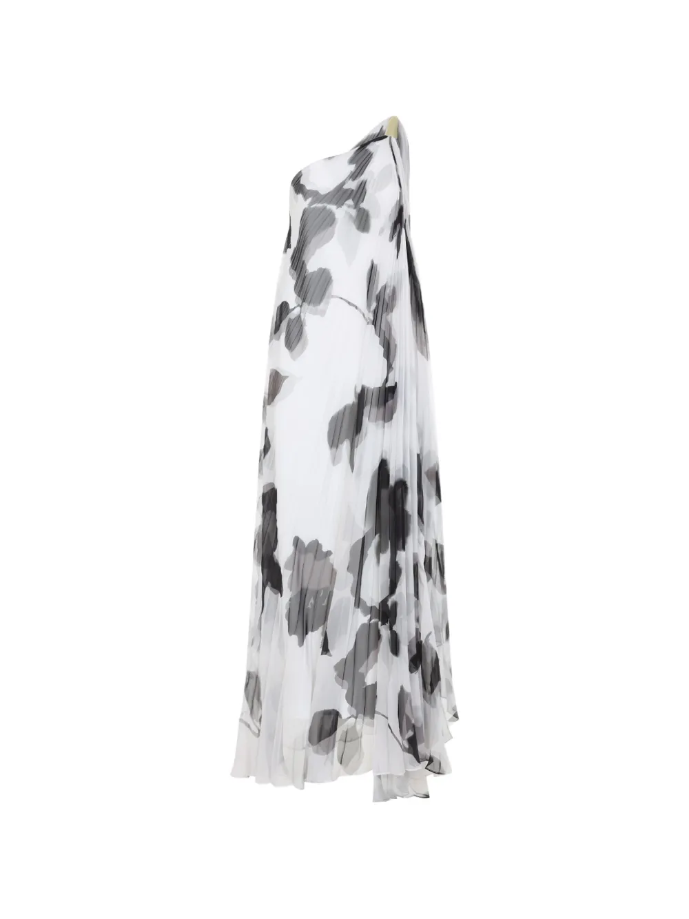 Max Mara one-shoulder pleated maxi dress - White