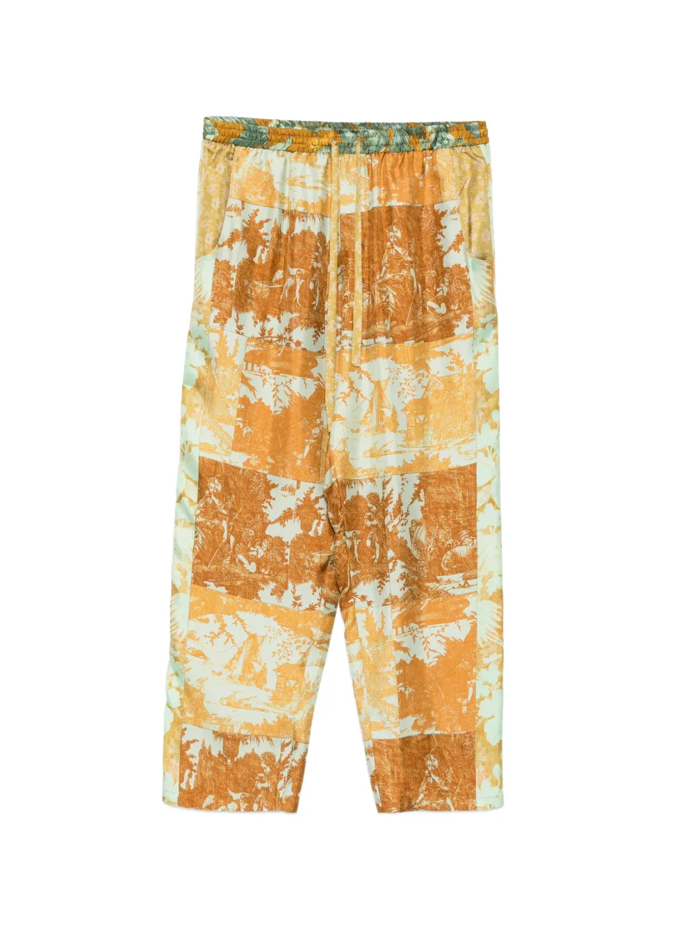 Pierre-Louis Mascia Toile De Jouy-print trousers - Arancione