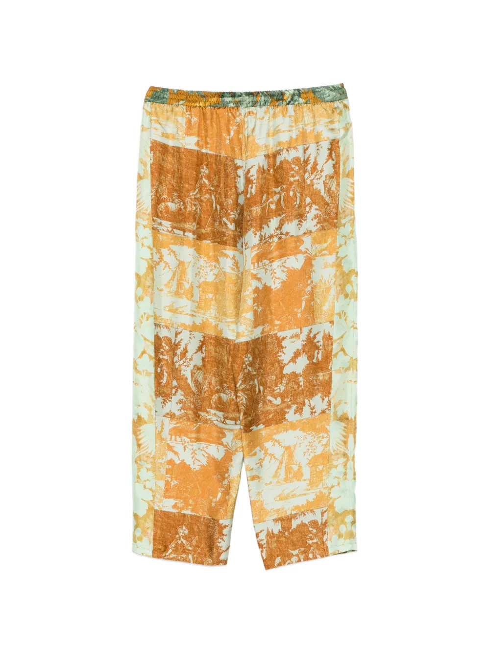 Pierre-Louis Mascia Broek met Toile De Jouy-print Oranje