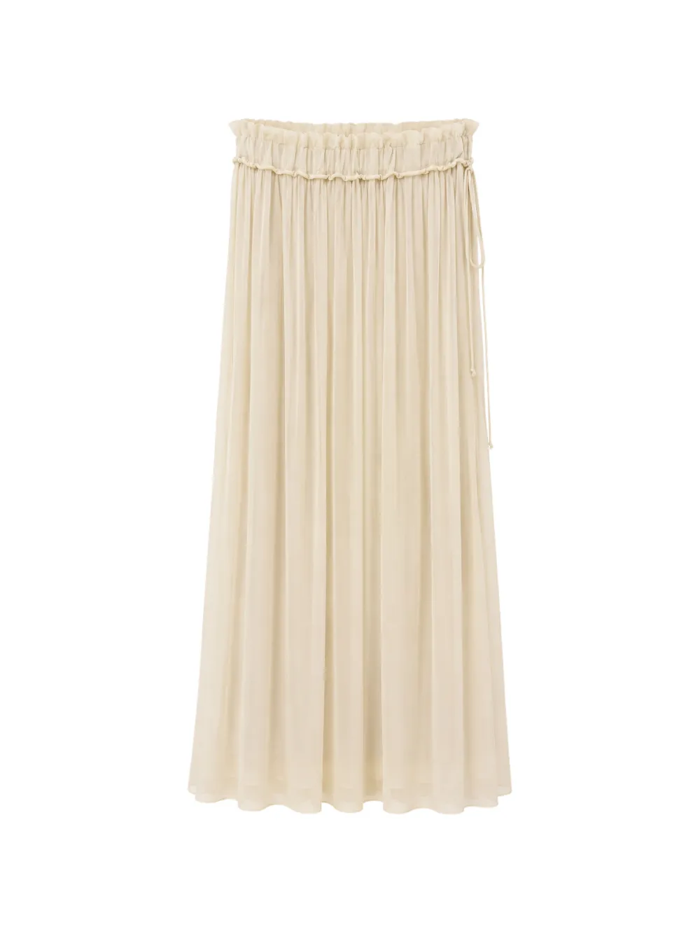 Jucca drawstring ruffled skirt - Toni neutri