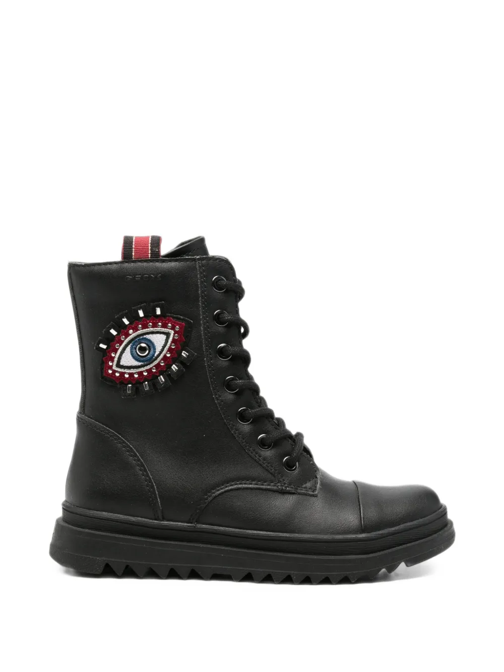 Geox Kids Gillyjaw eye-patch boots - Nero