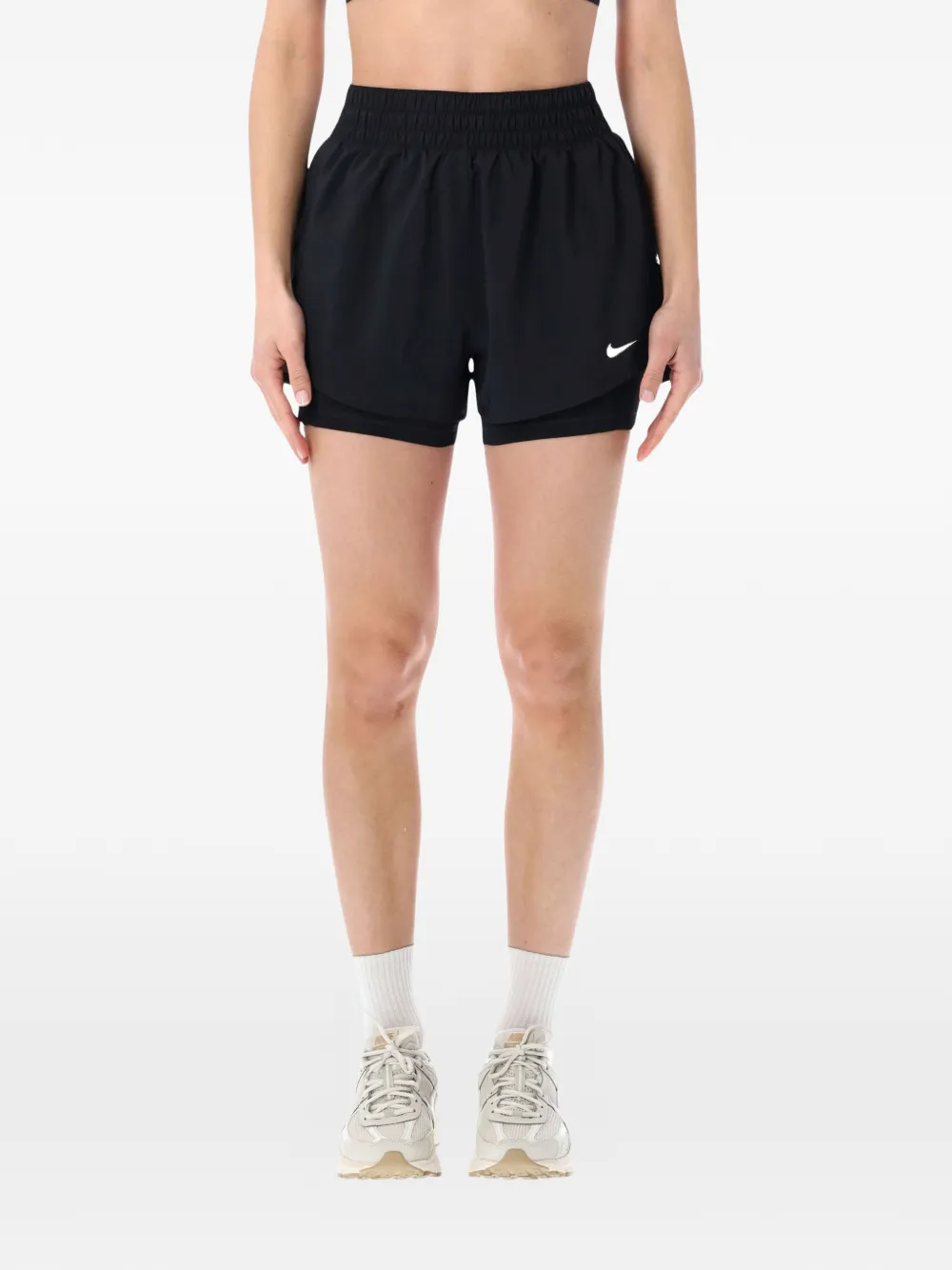 Nike Zenvy double shorts - Schwarz