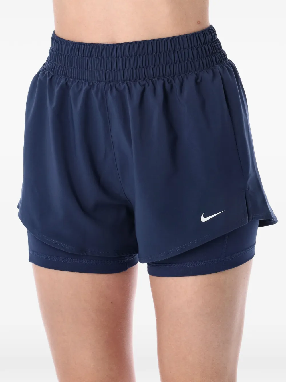 Nike Zenvy dubbele shorts Blauw