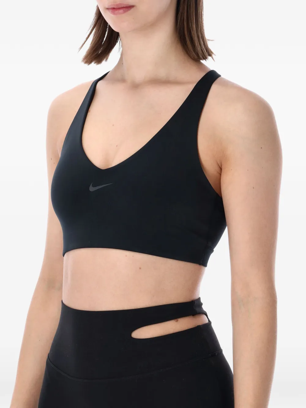 Nike Universa gewatteerde sport-bh Zwart