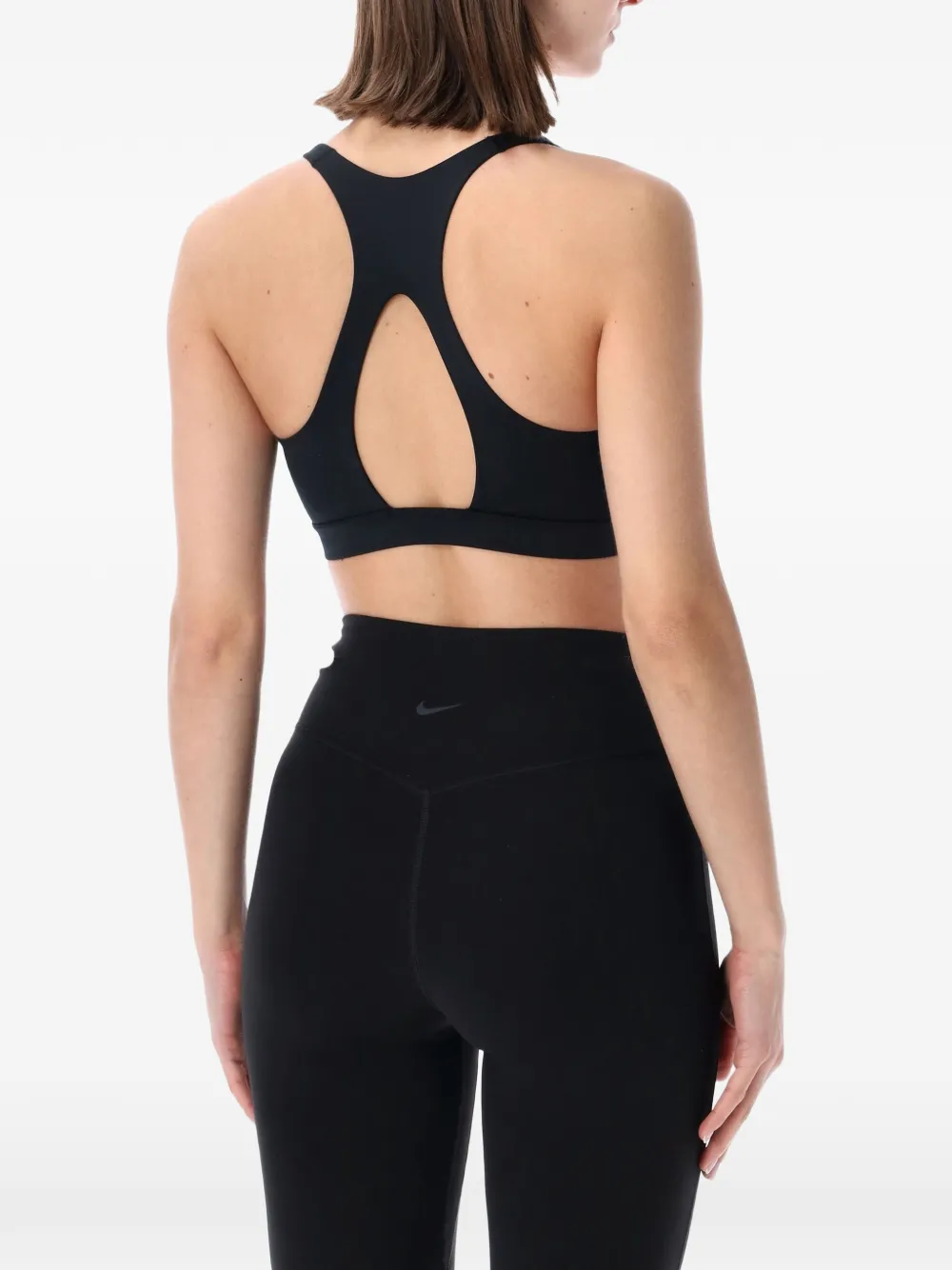Nike Universa gewatteerde sport-bh Zwart