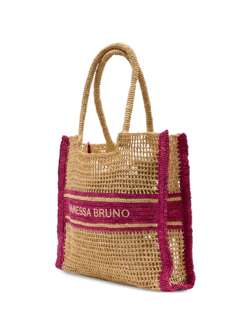 Vanessa Bruno Shopper met twee handvatten Beige