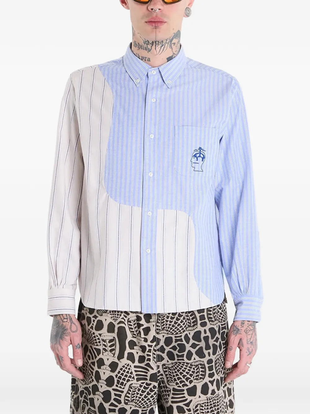 Brain Dead Brooks Brothers California shirt - Blu