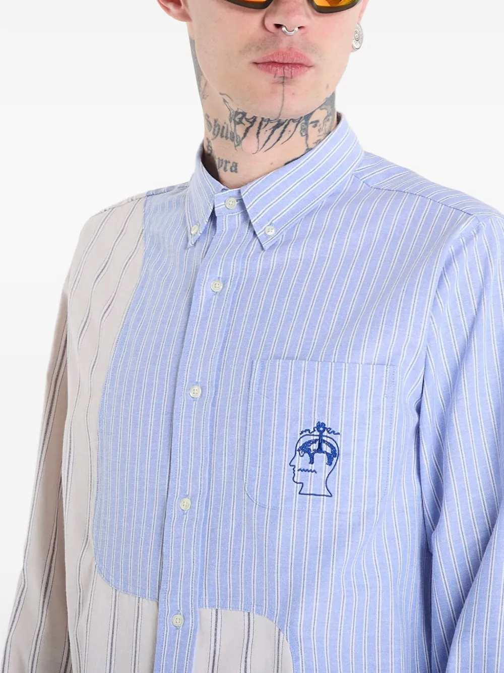 Brain Dead Brooks Brothers California overhemd Blauw