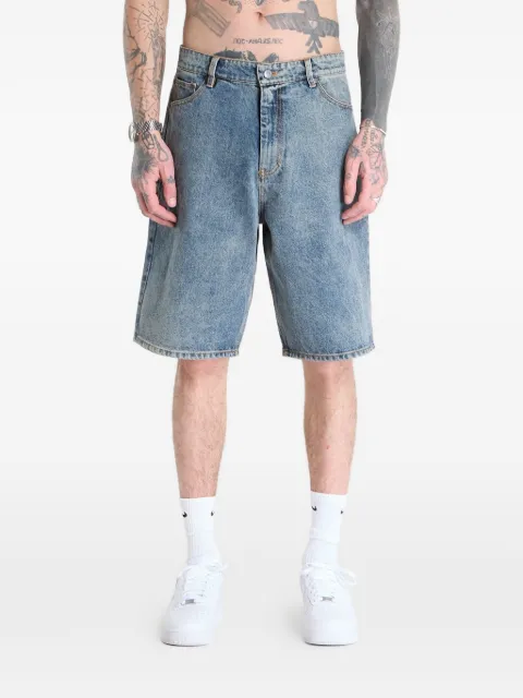 Daily Paper embroidery denim shorts