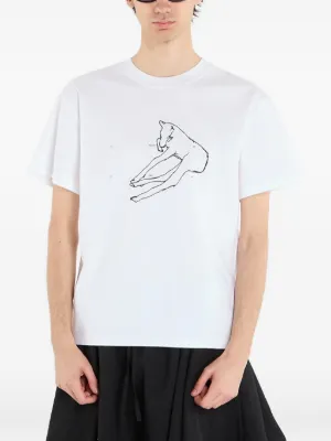 Alexander Wang ロゴエンボス Tシャツ | ホワイト | FARFETCH JP