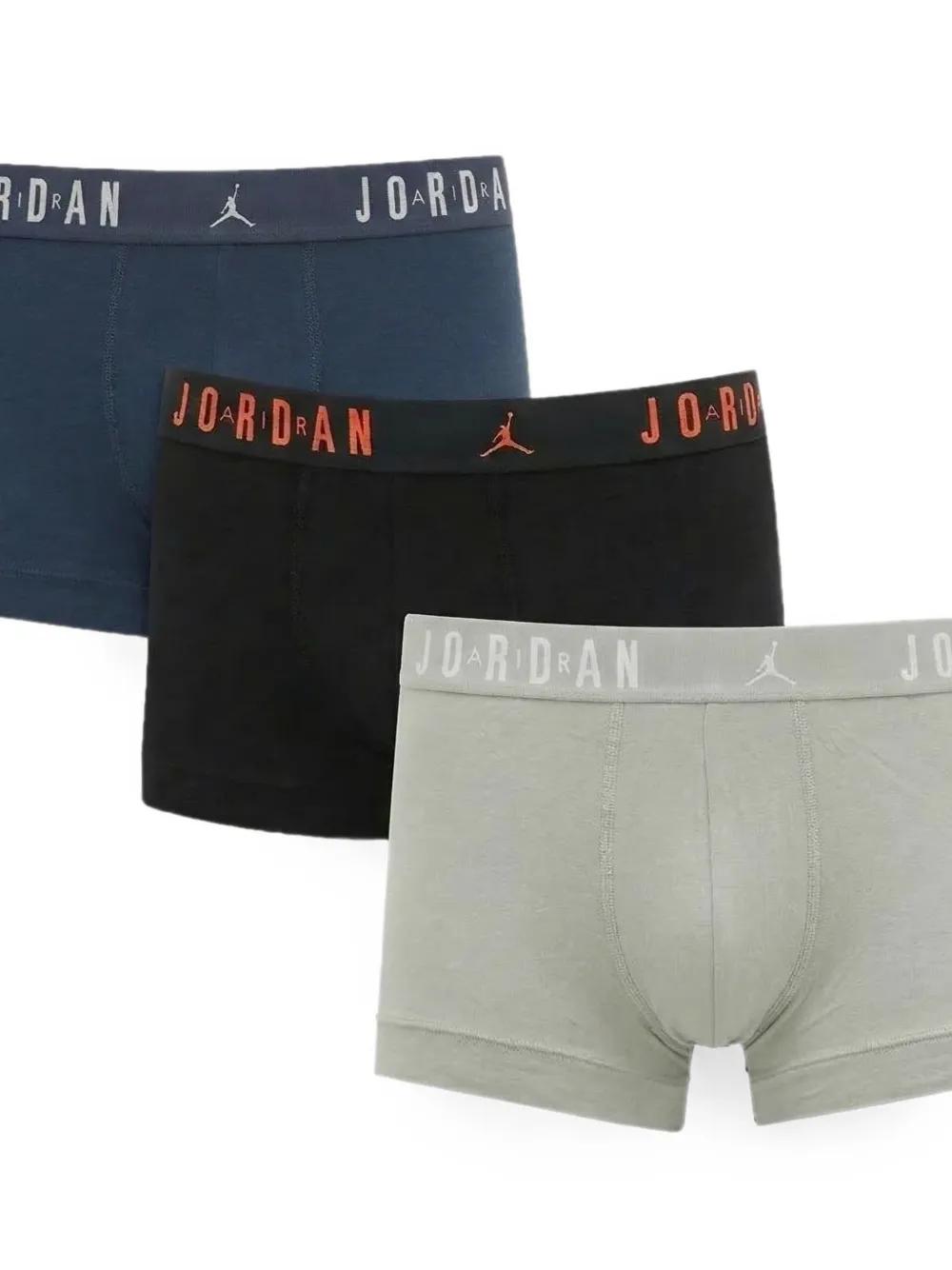 Jordan logo-waistband boxers (set of three) Zwart