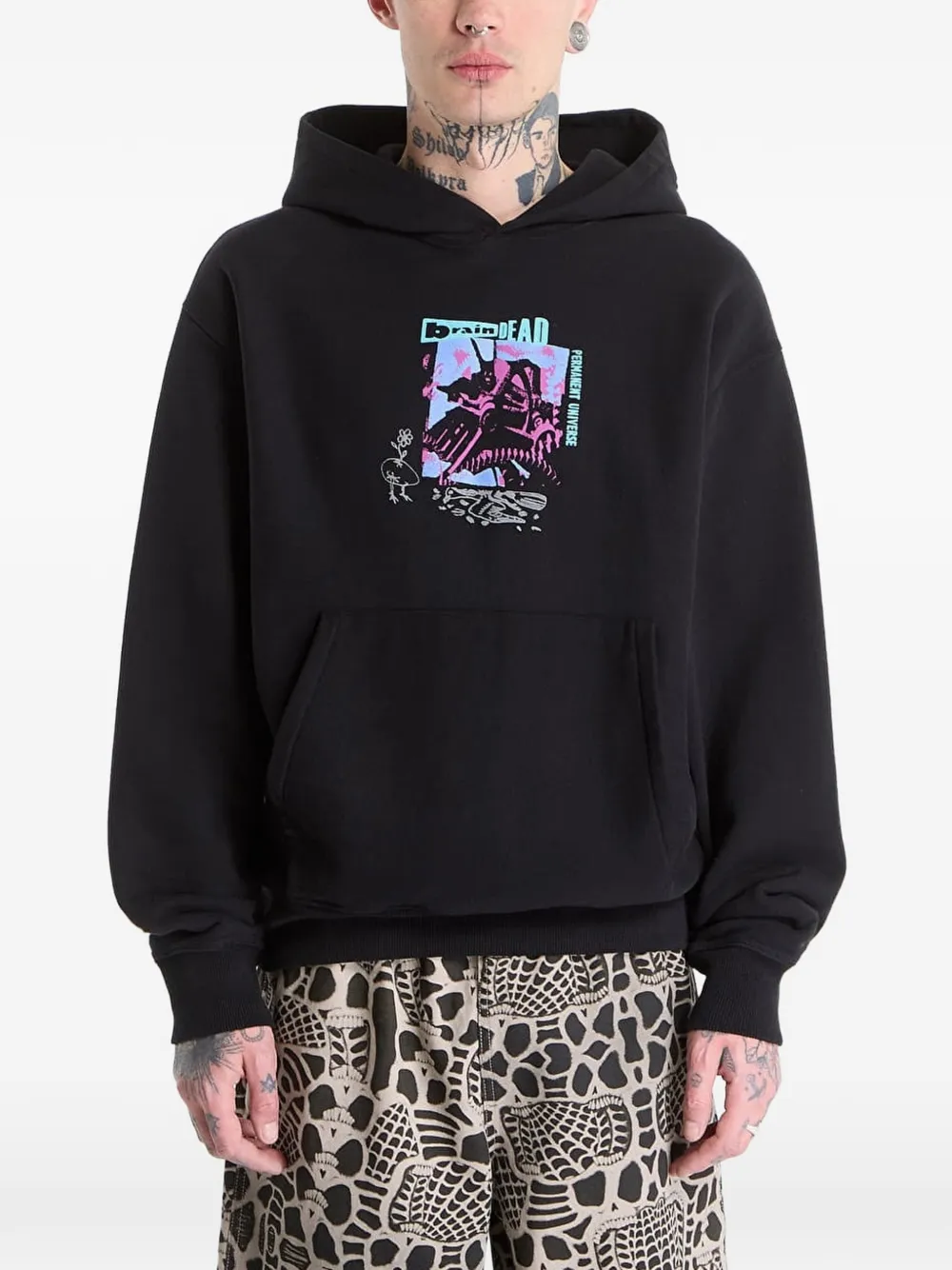 Brain Dead Permanent Universe hoodie - Nero