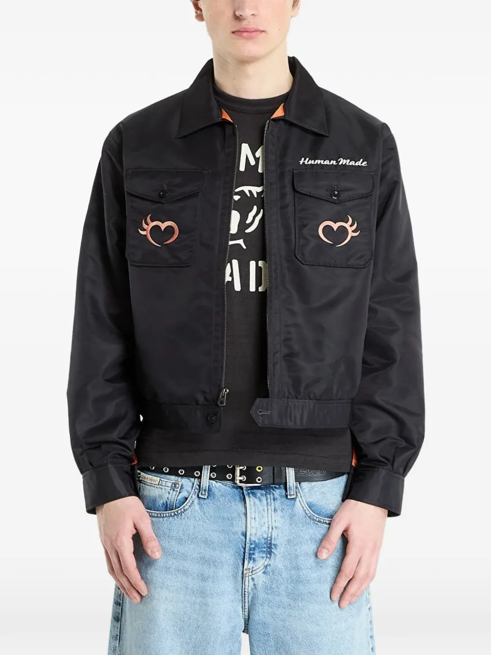 Human Made Souvenir Embroidered Jacket In Black