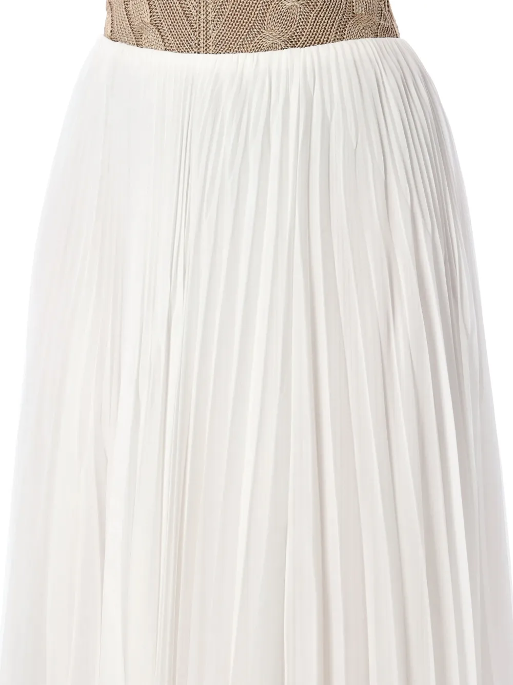 Ralph Lauren Collection Niccola maxi-rok met plooien Wit