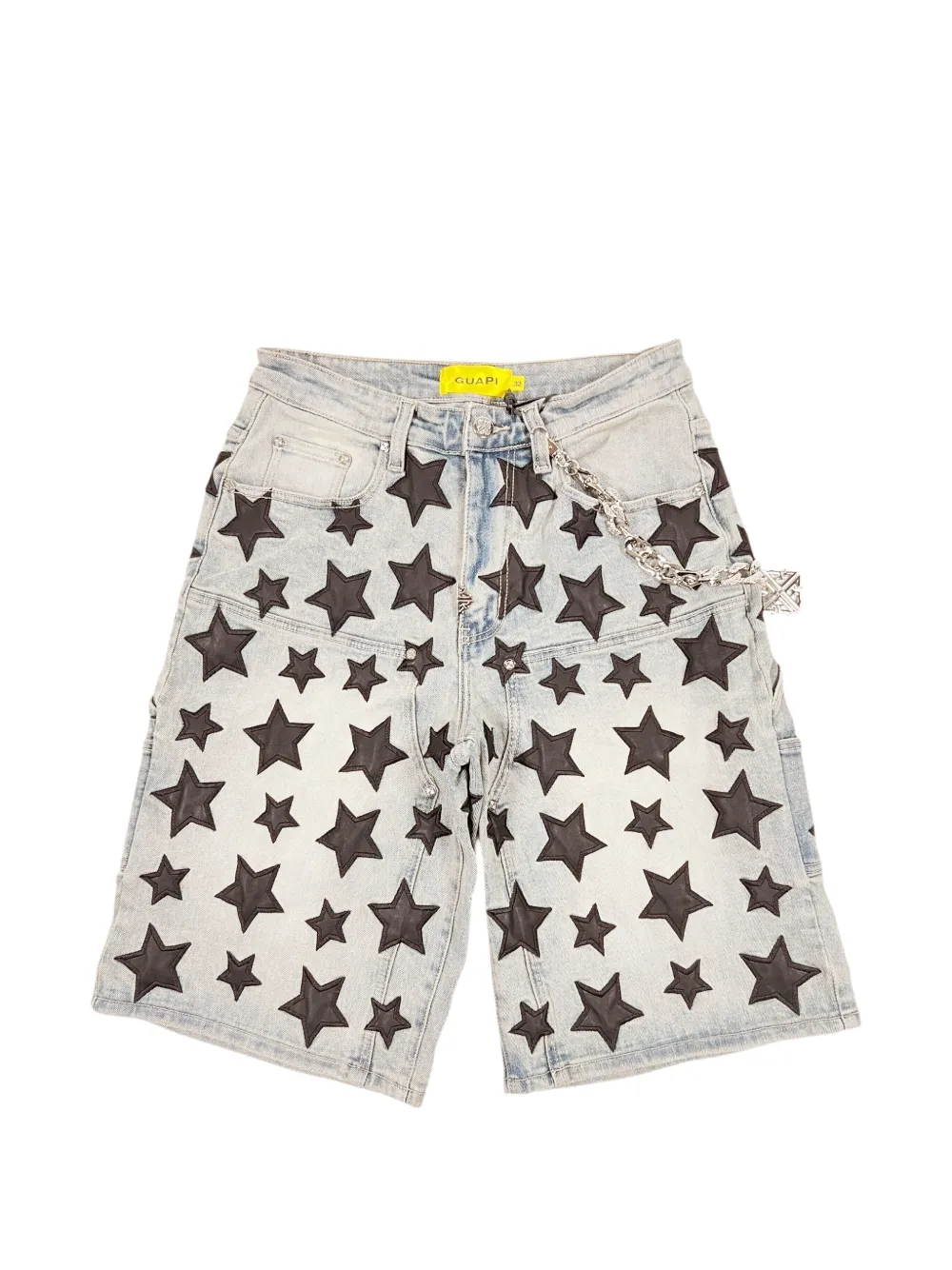GUAPI Blue Stars V2 denim shorts