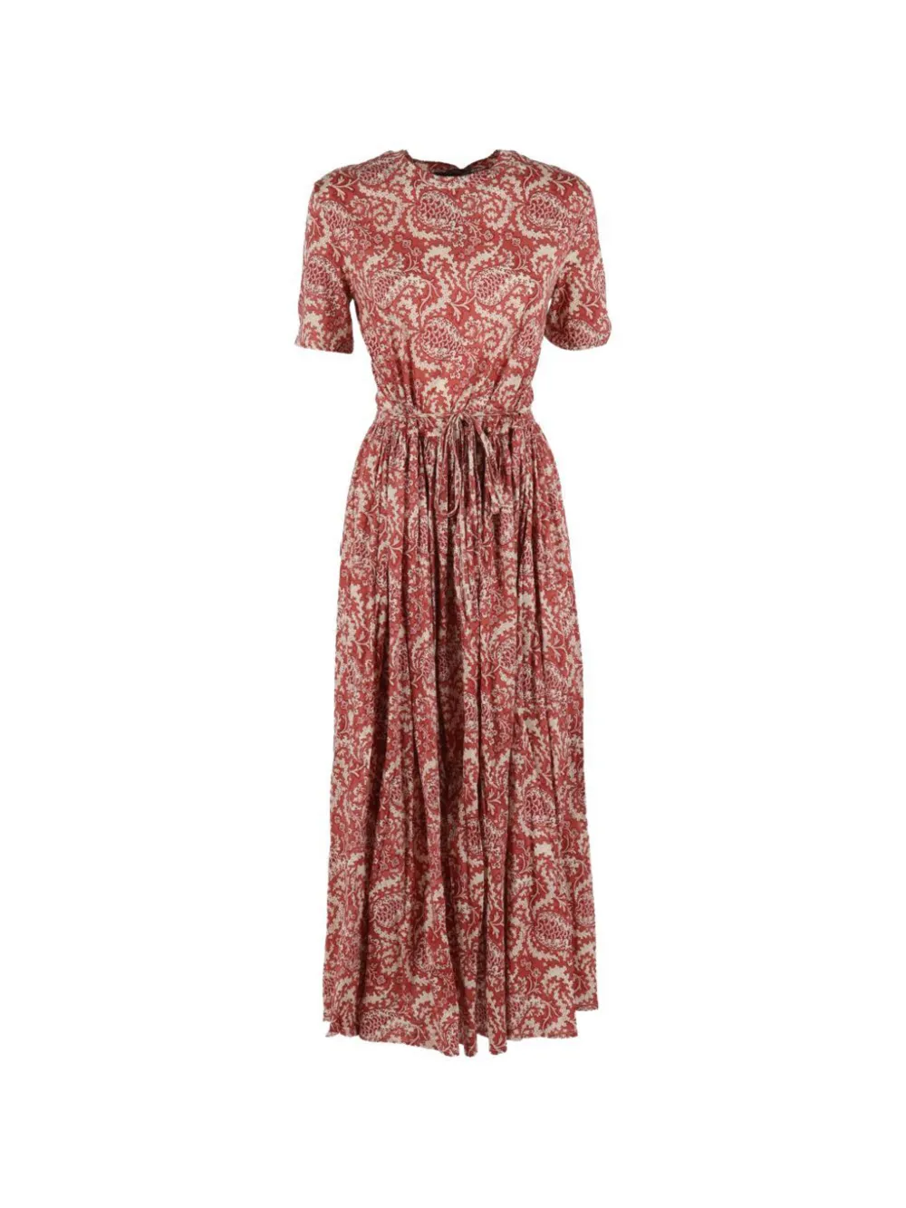 Weekend Max Mara Ibiza paisley-print tie waist dress - Rosso