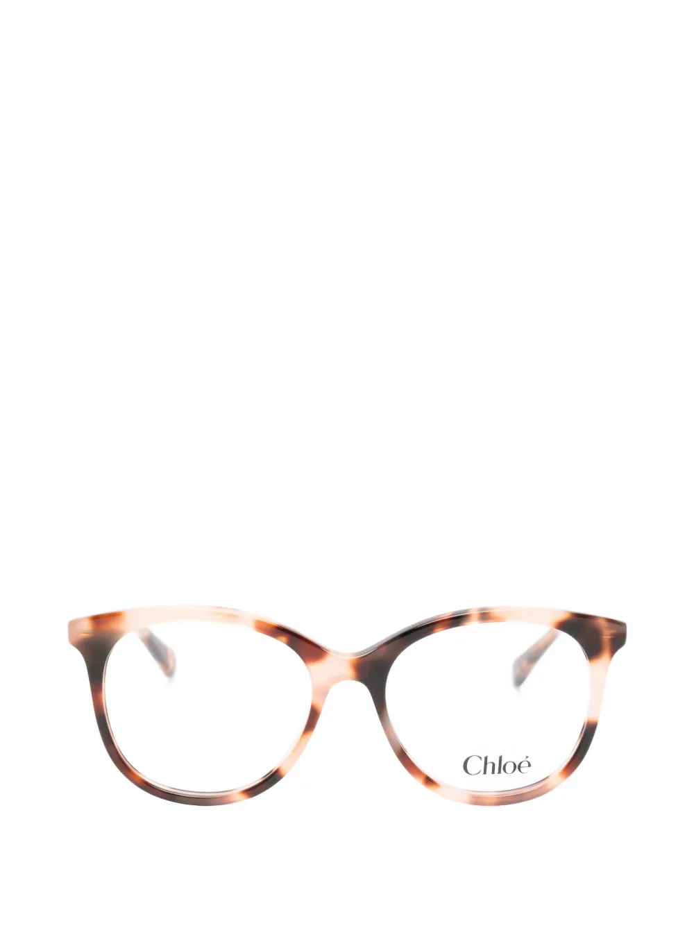 Chloé Kids tortoiseshell-effect cat-eye glasses - Toni neutri