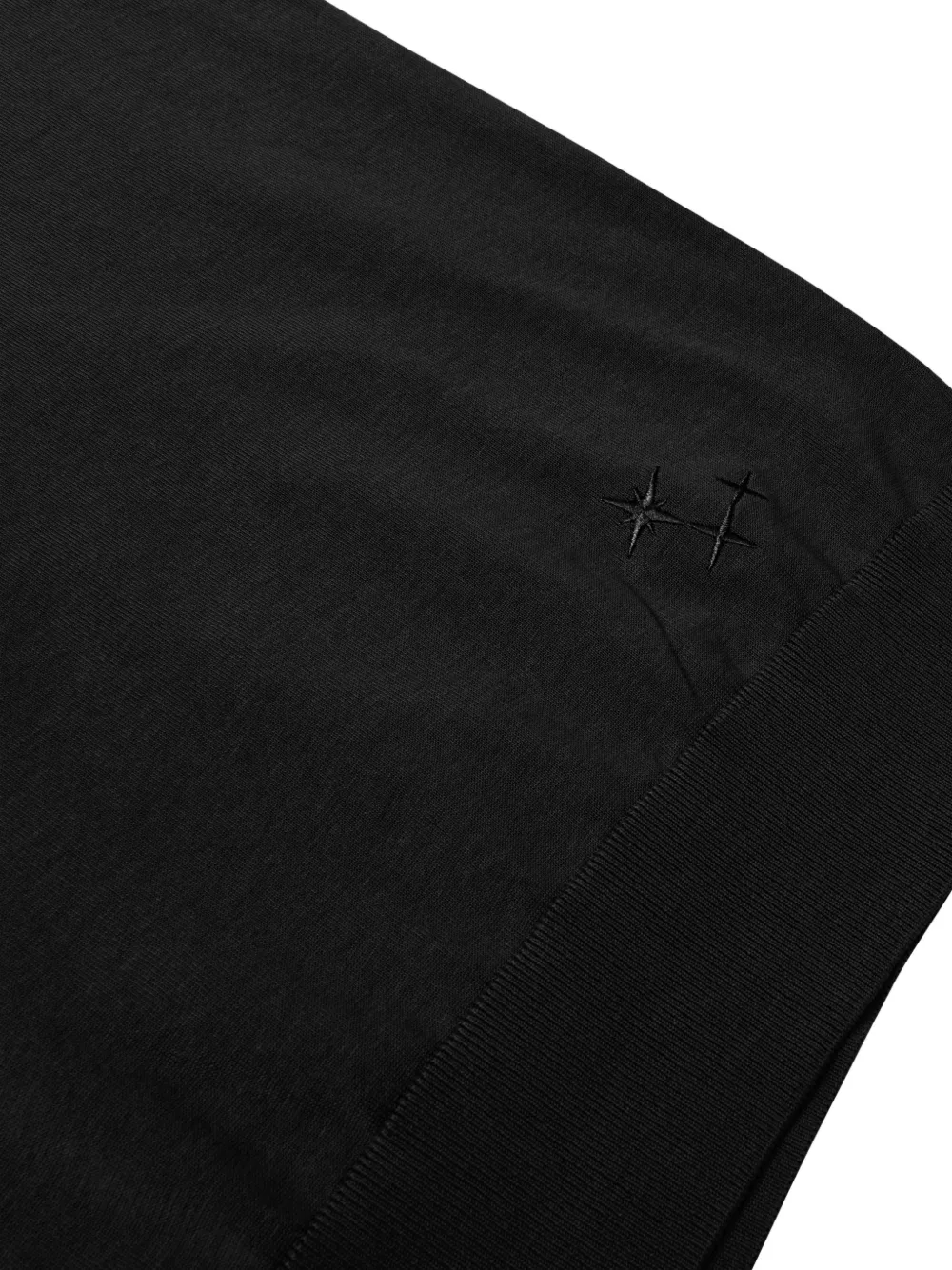 Laneus Gebreid poloshirt Zwart