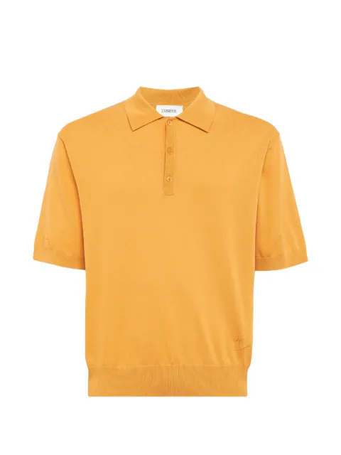 Laneus fine-knit polo shirt