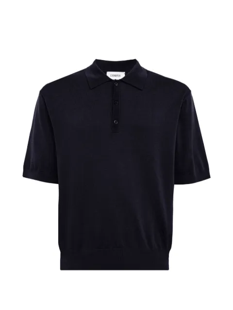 Laneus short-sleeve knitted polo shirt