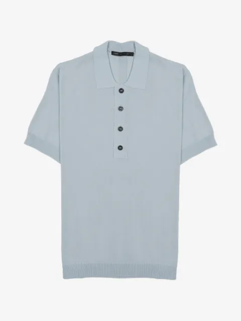 Low Brand knitted short-sleeve polo shirt