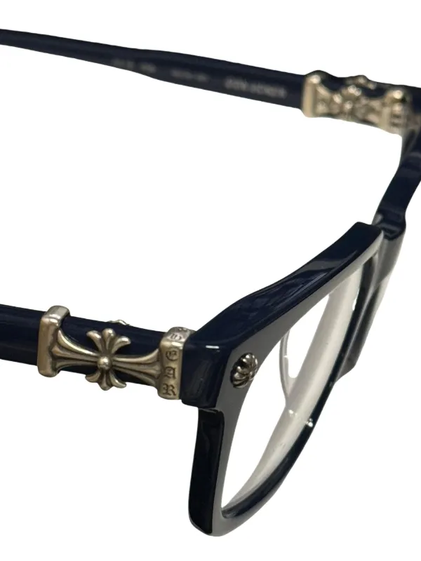 Chrome Hearts Cox Ucker flower-detail Glasses | Blue | FARFETCH