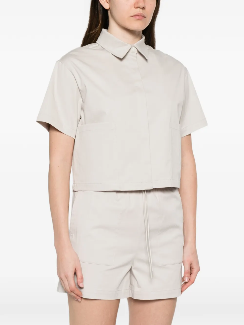  Alphatauri Camisa Con Bolsillo De Parche - Gris 