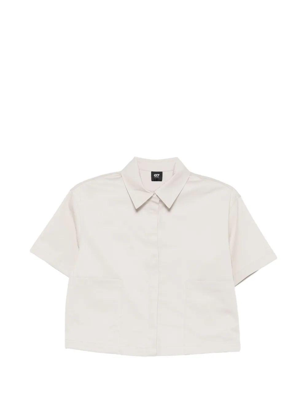 Alphatauri short-sleeve patch-pocket shirt - Grigio