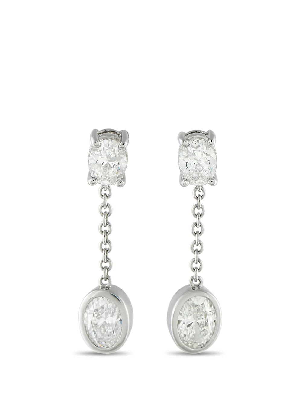 LB Exclusive diamond dangle earrings - Argento