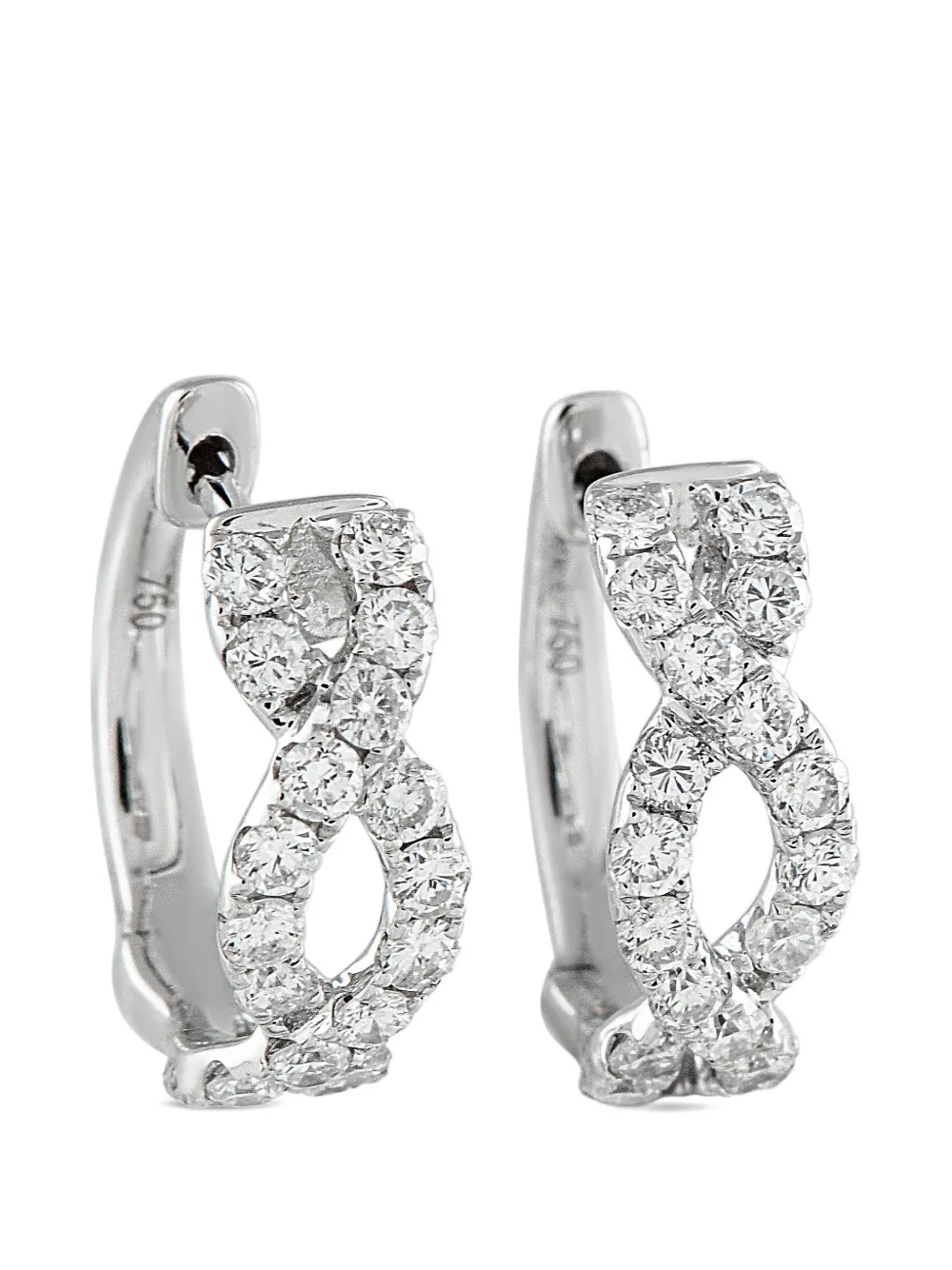 LB Exclusive diamond hoop earrings - Argento